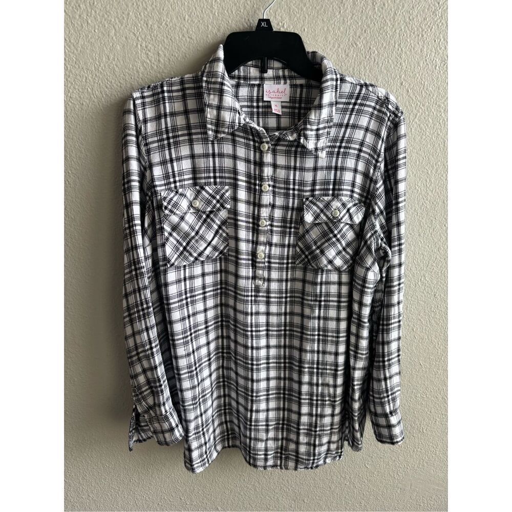 ❤️Isabel & Ingrid Plaid Maternity Shirt